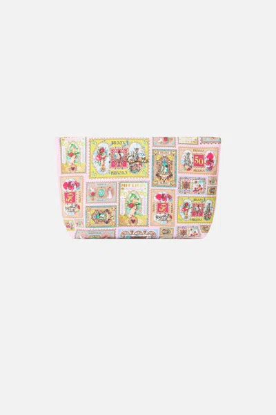Camilla Small Makeup Clutch Painted Prayers In Yellow