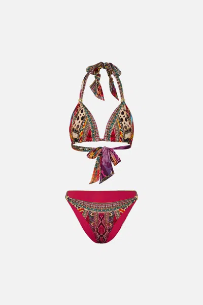 Camilla Soft Tie Bikini With Trim Sahara Supernatural In Red