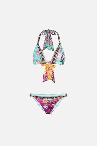 Camilla Soft Tie Bikini With Trim Viper Room In Multi