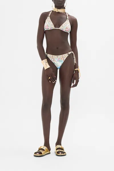 Camilla Soft Tie Tri Bikini With Trims We Always Have Alexandria In Yellow
