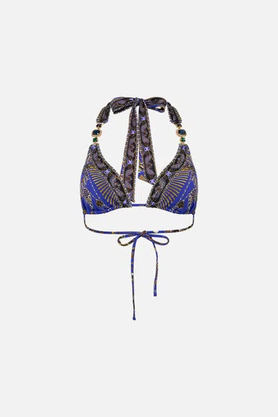 Camilla Soft Tie Tri Bra With Trim My Fair Pharaoh In Animal Print