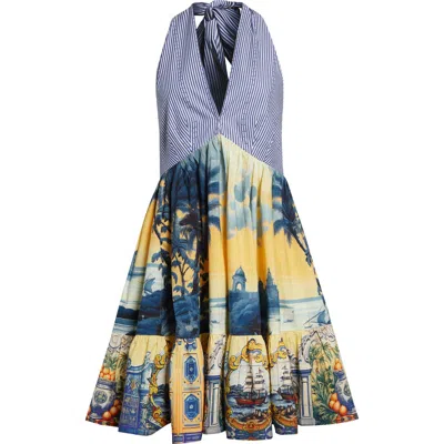 CAMILLA CAMILLA SONG OF SAINT ANTHONY COTTON HALTER DRESS
