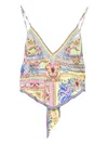 Camilla Crystal-embellished Printed Silk-twill Camisole In Multi