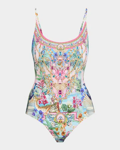 Camilla Spirit Of Santa Maria Scoop Neck One-piece Swimsuit