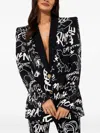 Camilla Spirit Scribble Printed Blazer In Multi