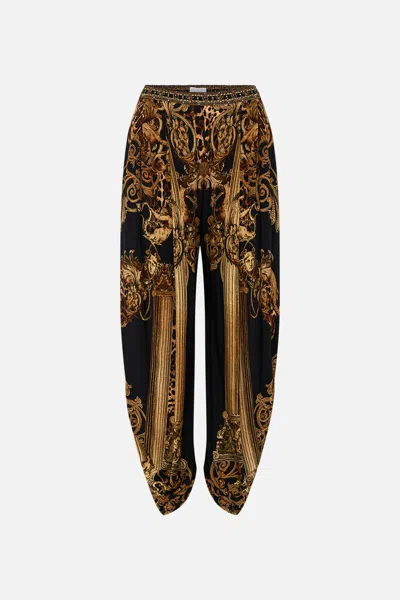 Camilla Split Hem Jersey Pant Era Of Empires In Gray