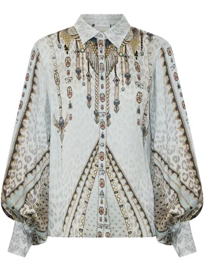 CAMILLA SPLIT SLEEVE BLOUSE
