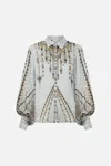 Camilla Split Sleeve Blouse Sahara Starlet