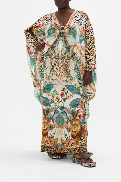 Camilla Split Sleeve Kaftan With Hardware Royalty Loyalty In Multi