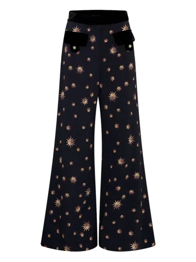CAMILLA STAR-PRINT TROUSERS