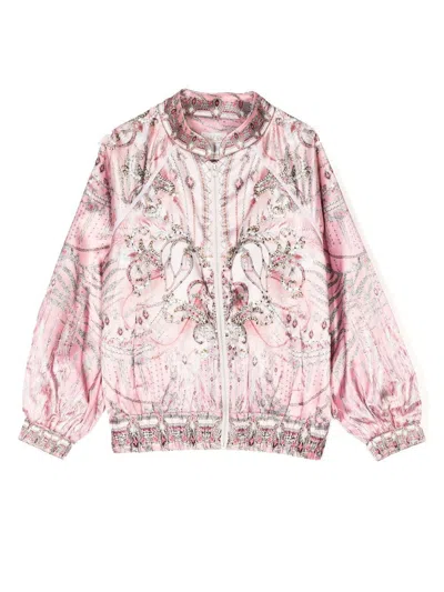 Camilla Kids' Starship Sistas Bomber Jacket In Pink