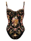 Camilla Stitched In Time Swimsuit In Black