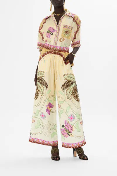 Camilla Straight Leg Pant Aswan Abstract In Multi