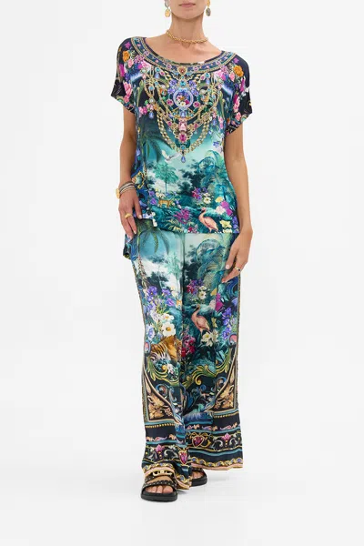 Camilla Straight Leg Pant Basked In Baroque In Multi