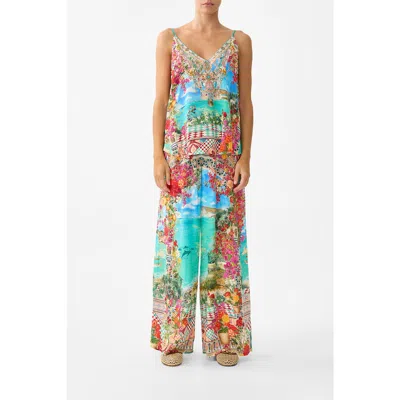 Camilla Straight Leg Pant In Blue