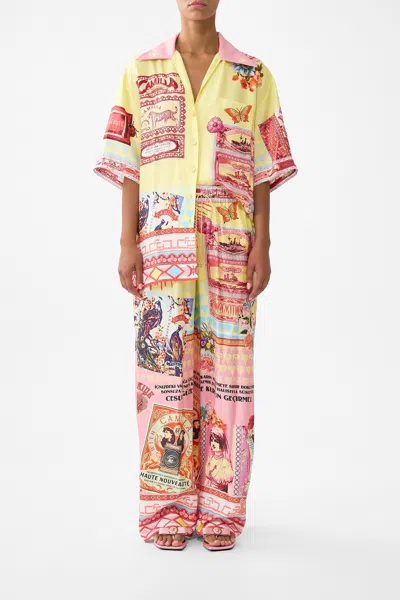 Camilla Straight Leg Pant Collage Kingdom In Multi
