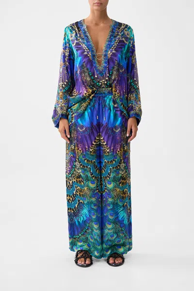 Camilla Straight Leg Pant Cosmic Zoology In Blue