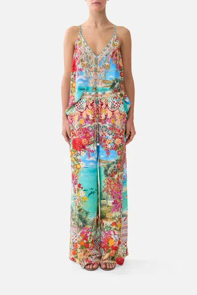 Camilla Straight Leg Pant Meet Me In Mallorca In Multi