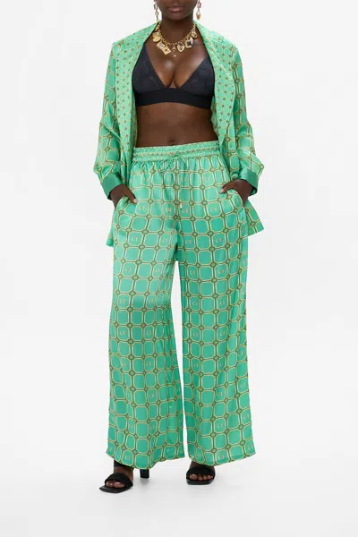 Camilla Straight Leg Pant Pestana Panorama In Green