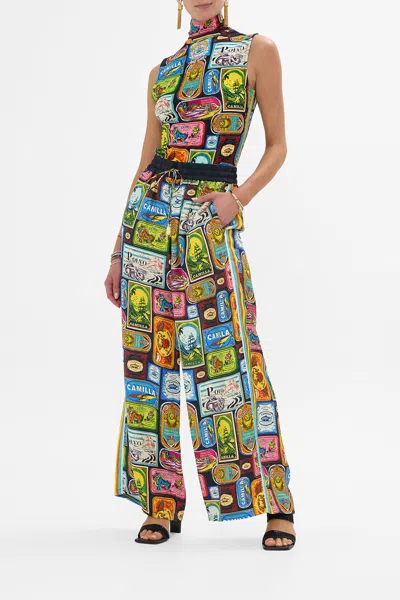 Camilla Straight Leg Pant Sal Do Mar In Multi