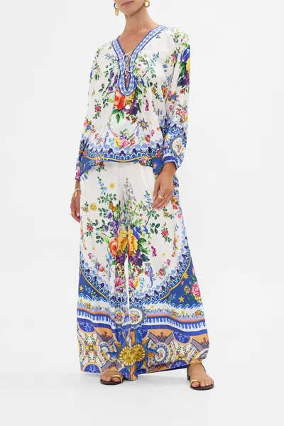 Camilla Straight Leg Pant Tiles Darls In Multi