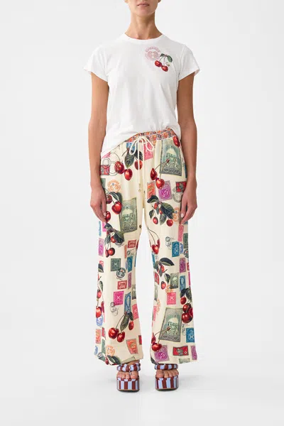 Camilla Straight Leg Track Pant Notes From The Road In Multi
