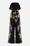 Camilla Strapless Jumpsuit With Frill Adorned In Alexandria