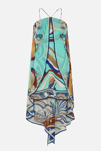 Camilla Strapless Overlayer Dress Oasis Oracle In Multi