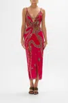 CAMILLA STRAPPY DRESS WITH TWIST FRONT KISSED BY A COBRA