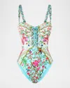 Camilla Sultans And Queens Molded Underwire One-piece Swimsuit In Multi