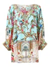 Camilla Sultans And Queens Tie-detail Blouse In Multi