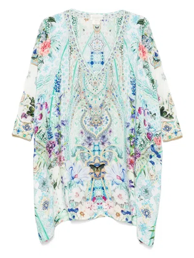 Camilla Sunrise In Sintra Mini Dress In Blue