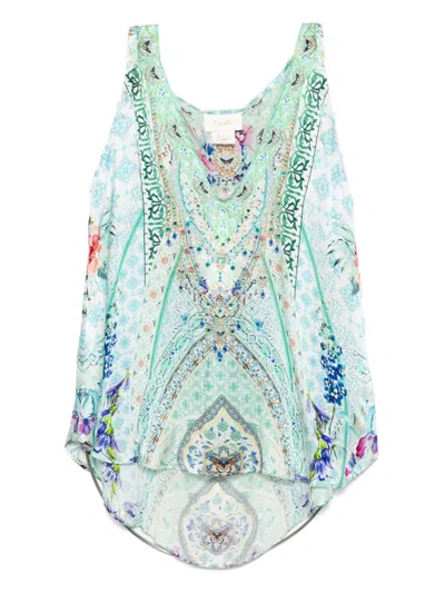 Camilla Sunrise In Sintra Top In Blue