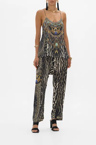 Camilla T Back Shoestring Top Cat Worship In Multi