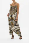 Camilla T Back Shoestring Top In Temples Of Dendara In Multi