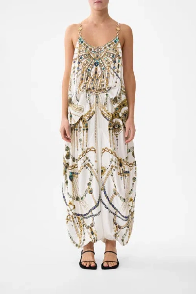 Camilla T-back Shoestring Top In Multi