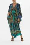 Camilla T Shape Long Kaftan Defy Gravity In Multi