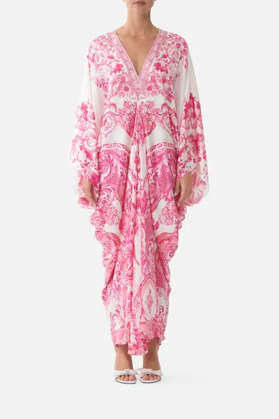 Camilla T Shape Long Kaftan Livin La Vida Rosa In Pink