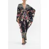 Camilla T Shape Long Kaftan Midnight In Monserrate In Midnight In Monserrate