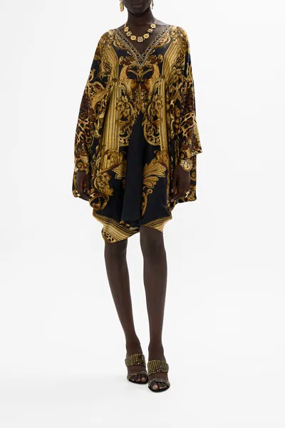 Camilla T Shape Short Kaftan Era Of Empires In Brown