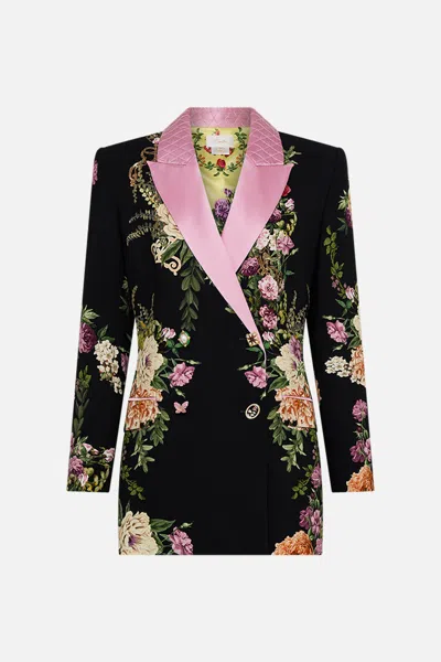 Camilla Tailored Double Breasted Jacket Adorned In Alexandria