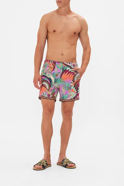 Camilla Tailored Swim Short Giza Goddess In Multi