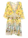 Camilla Tales Of Topkapi Palace Mini Dress In Yellow