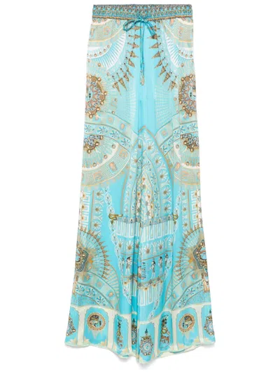Camilla Temple Of Light Trousers In Blue