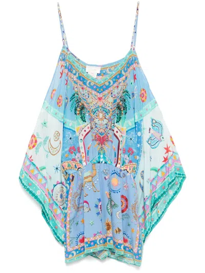 Camilla The A Painted Village Playsuit In Blue