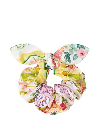 Camilla The Call Of Catalonia Scrunchie In White
