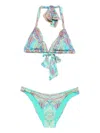 Camilla The Concubines Corridor Triangle Bikini In Blue