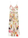Camilla The Egyptian Rose Tie Front Dress In White