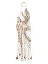 Camilla The Goddess Energy Draped Necklace Maxi Dress In White