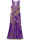 Camilla The Luxorland Lady Bias Cut Tank Dress In Purple